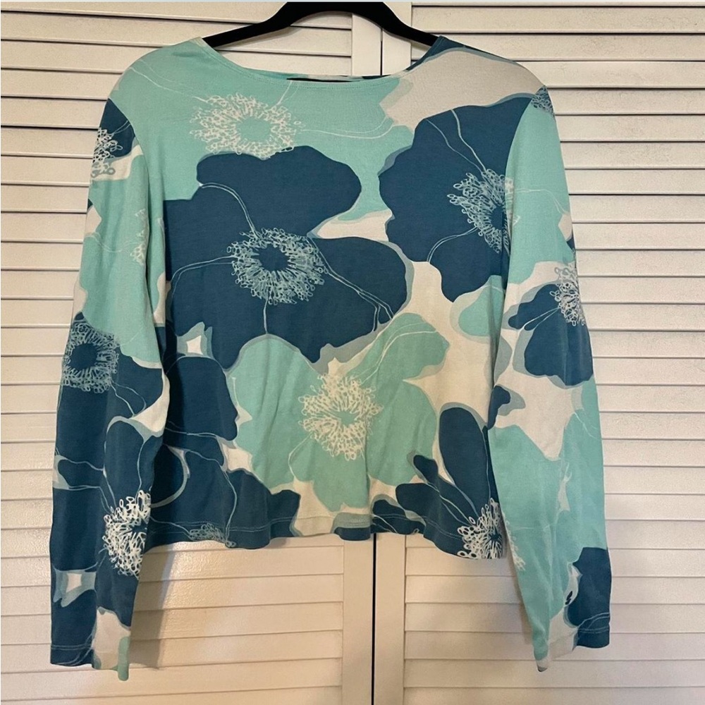 Y2K long sleeve flower shirt